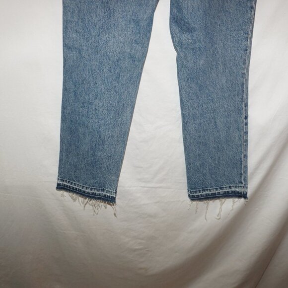 Helmut Lang High Rise Straight Jean Creased Vintage Denim Blue Straight Jeans 30 - Picture 7 of 13